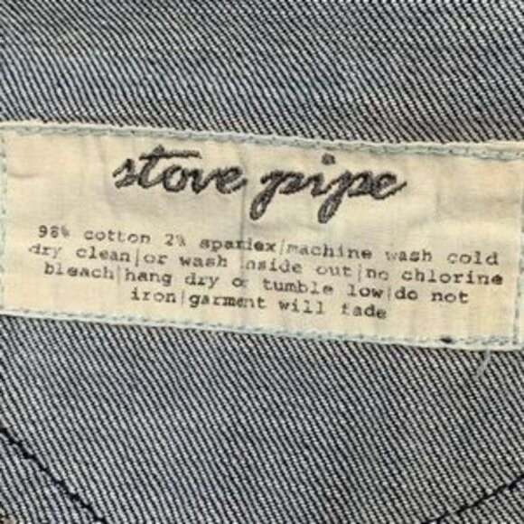 Club Monaco Stove Pipe Jeans Thrashed Distressed Groin Pork Chop Pockets Size 30 - Picture 16 of 16